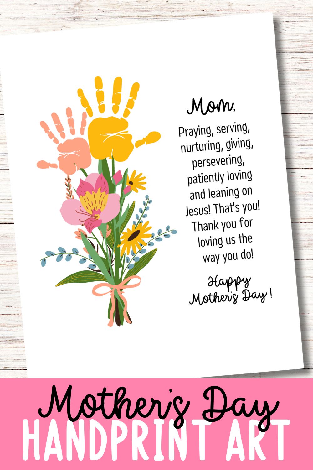 Mother's Day Printable Handprint Art