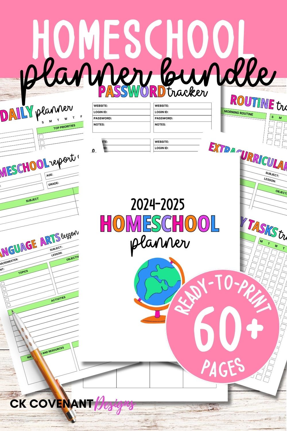 Printable Homeschool Planner Bundle