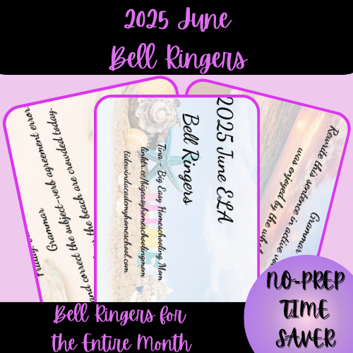 2025 June ELA Bell Ringers