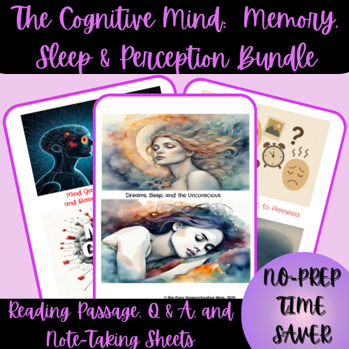 The Cognitive Mind: Memory, Sleep & Perception Reading Passage Bundle