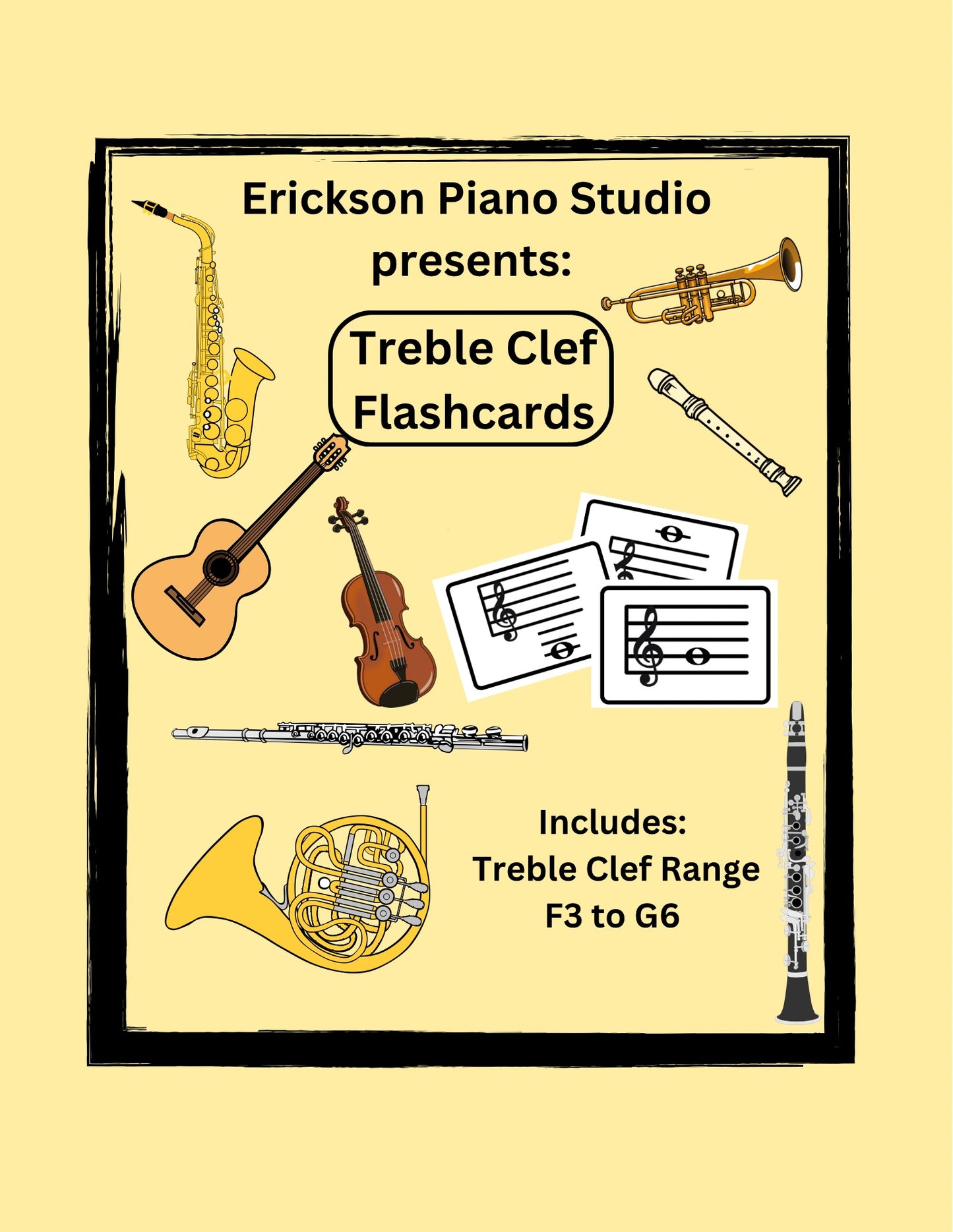 Treble Clef Flashcards
