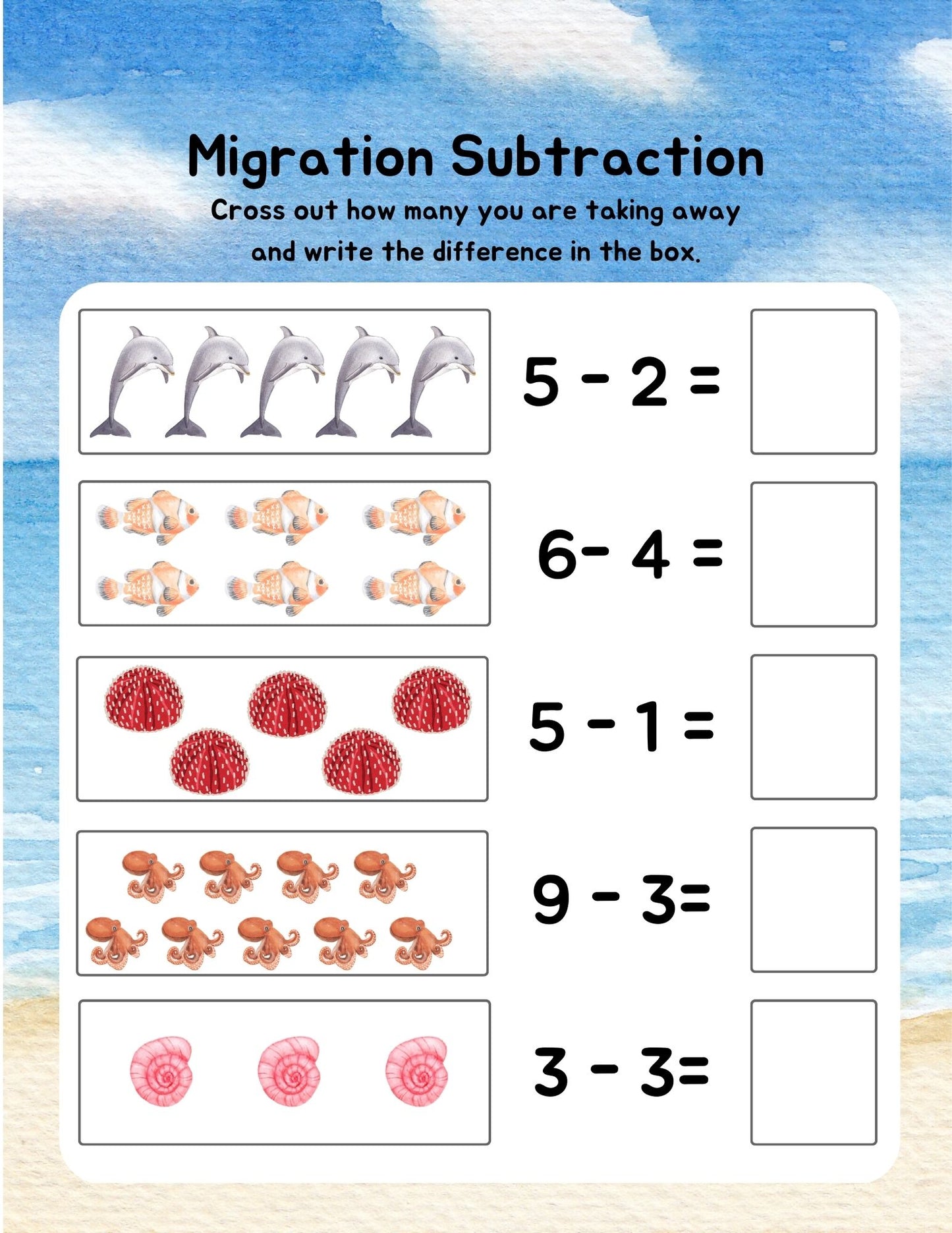 Treasures of the Sea: Pirates and Oceans Kindergarten Math: A full year curriculum: PRINT