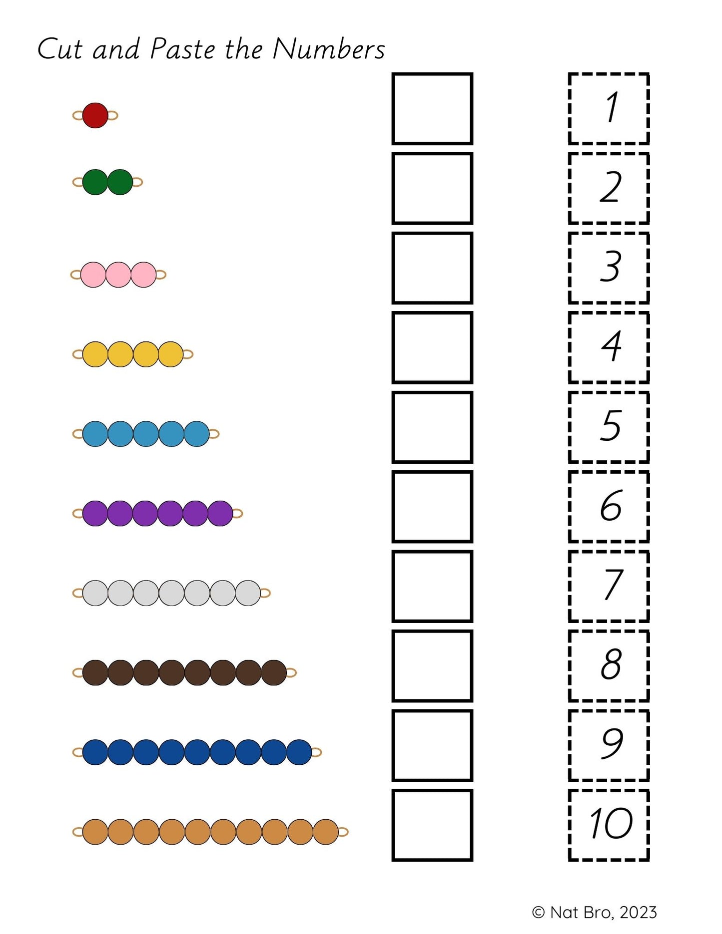 Montessori Based Beginner's Packet