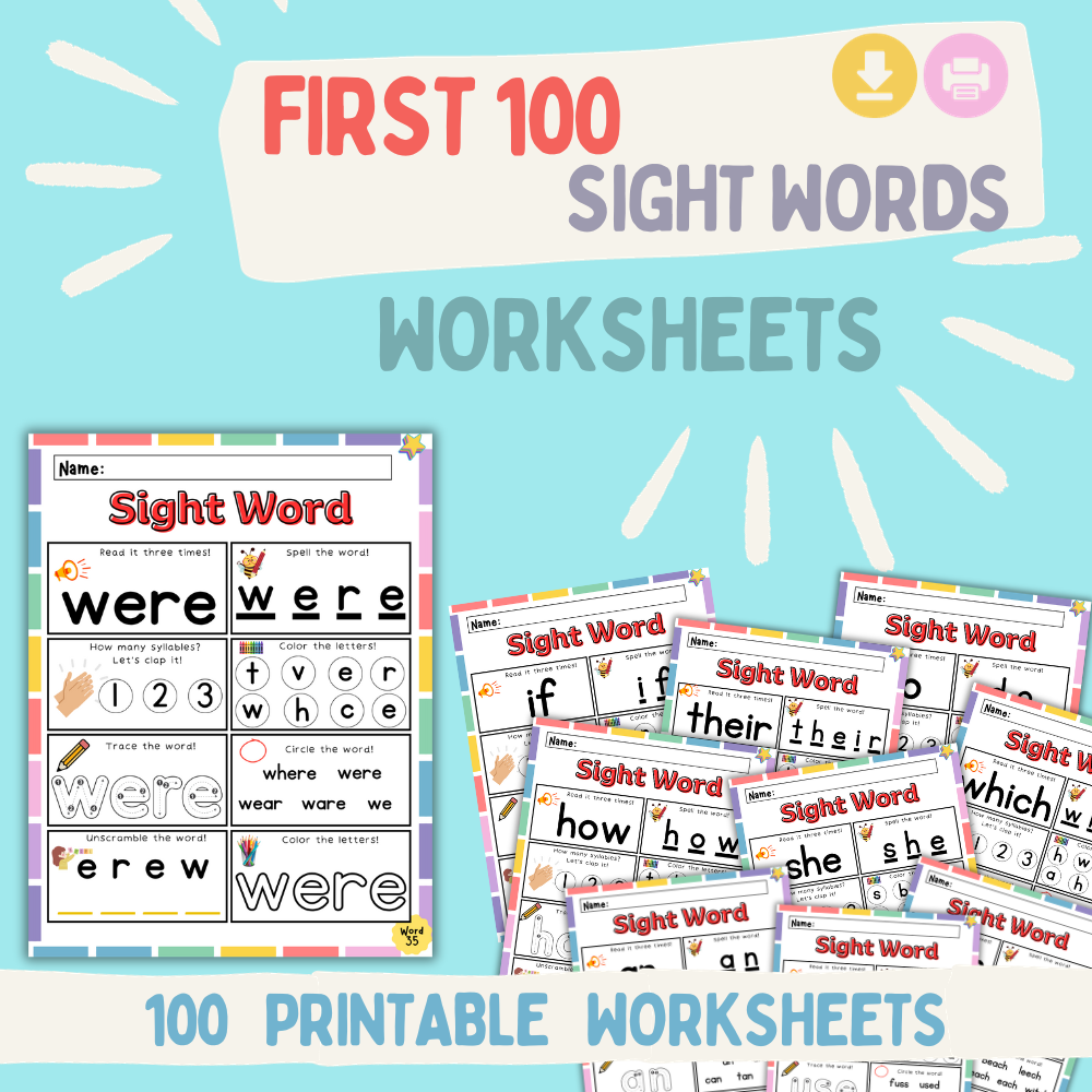 My First 100 Sight Words Pack