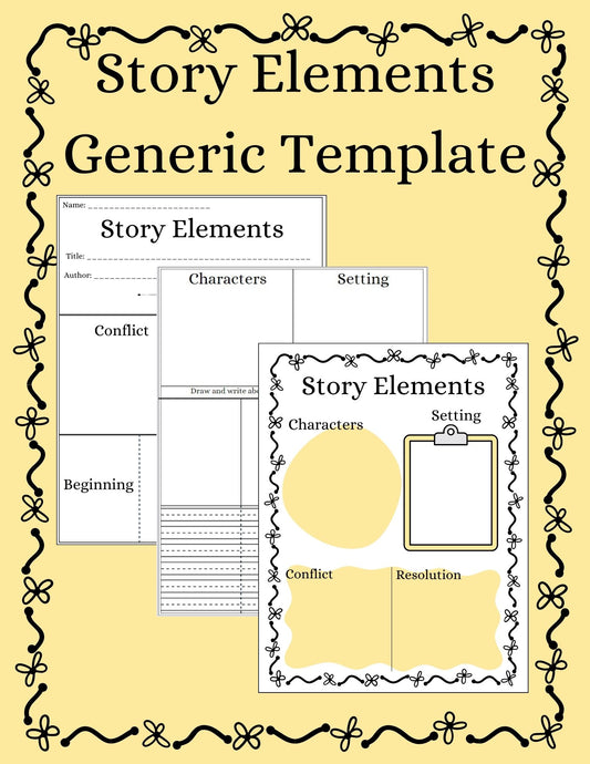 Generic Story Elements Template for Elementary