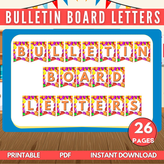 Hanging Letters/Bulletin Board Letters: Lollipop Style
