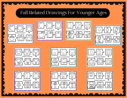 Fall Themed Drawing Workbook