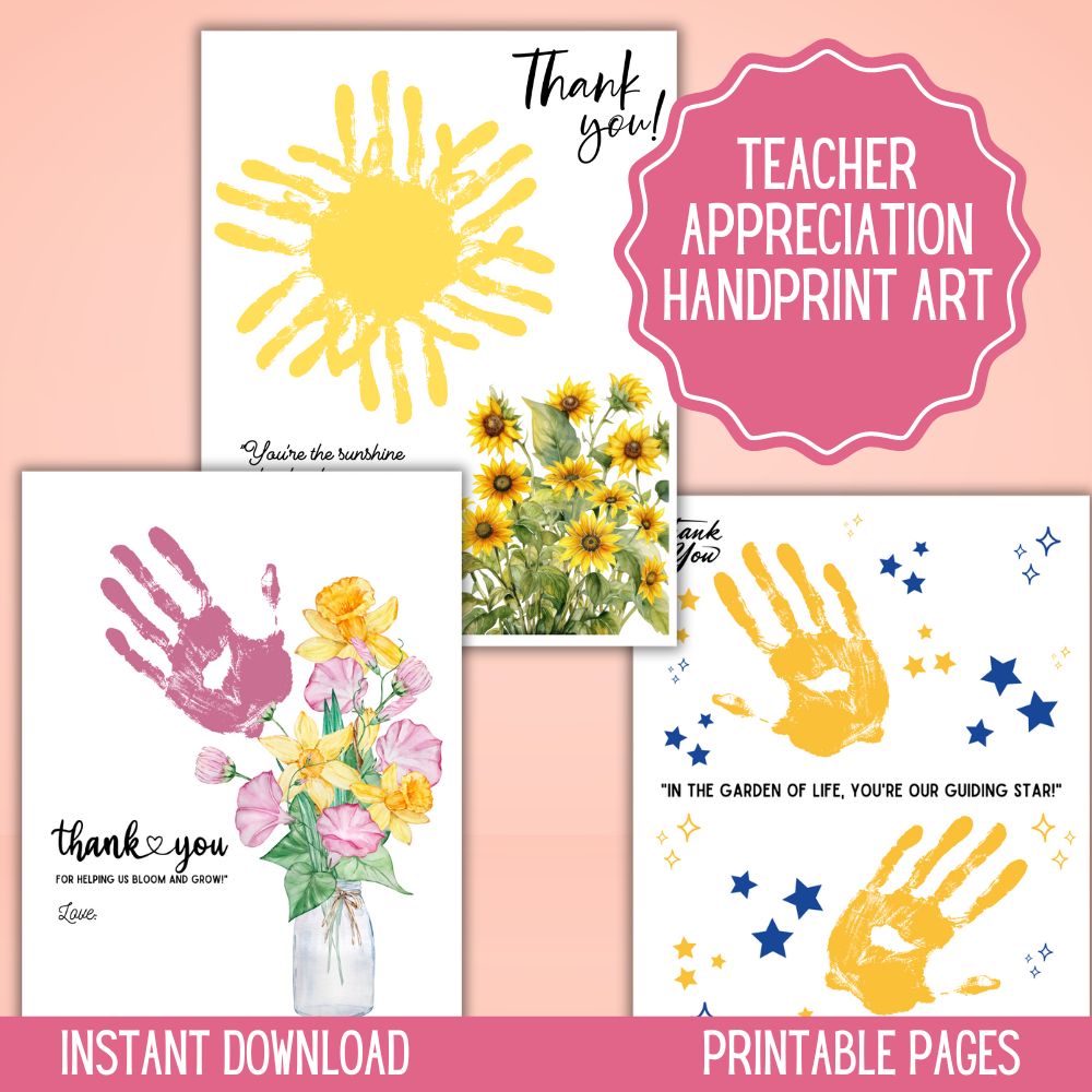 Teacher Appreciation Handprint Gift Art
