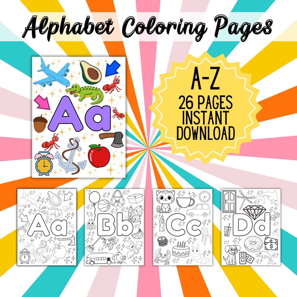 ABC Alphabet Coloring Pages