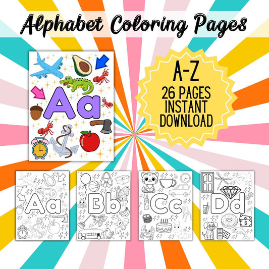 ABC Alphabet Coloring Pages