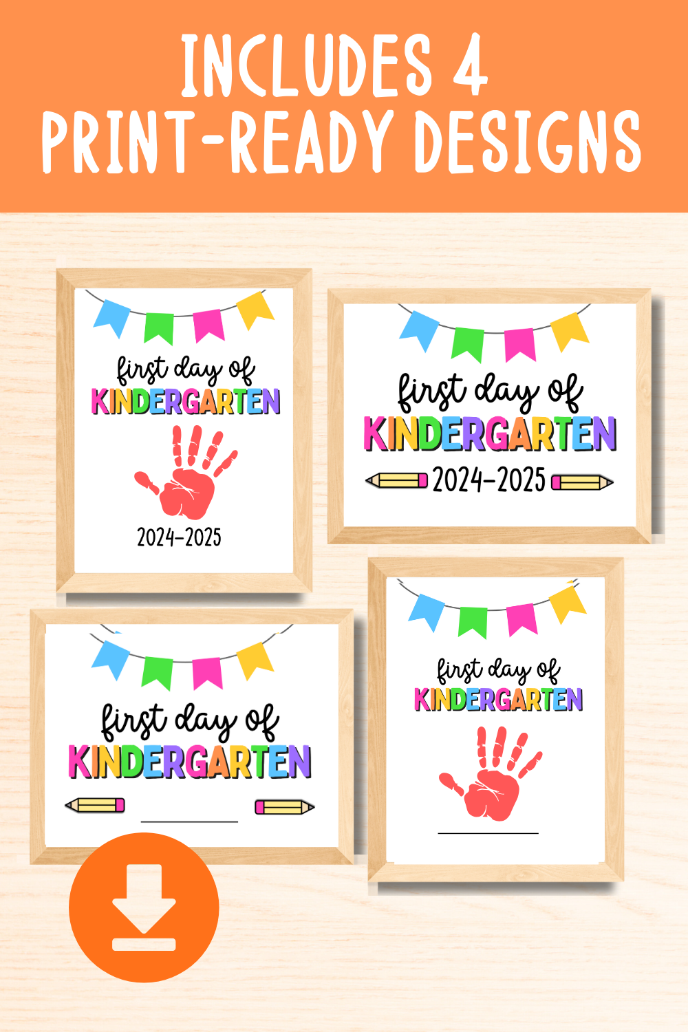 First Day of Kindergarten Sign Bundle