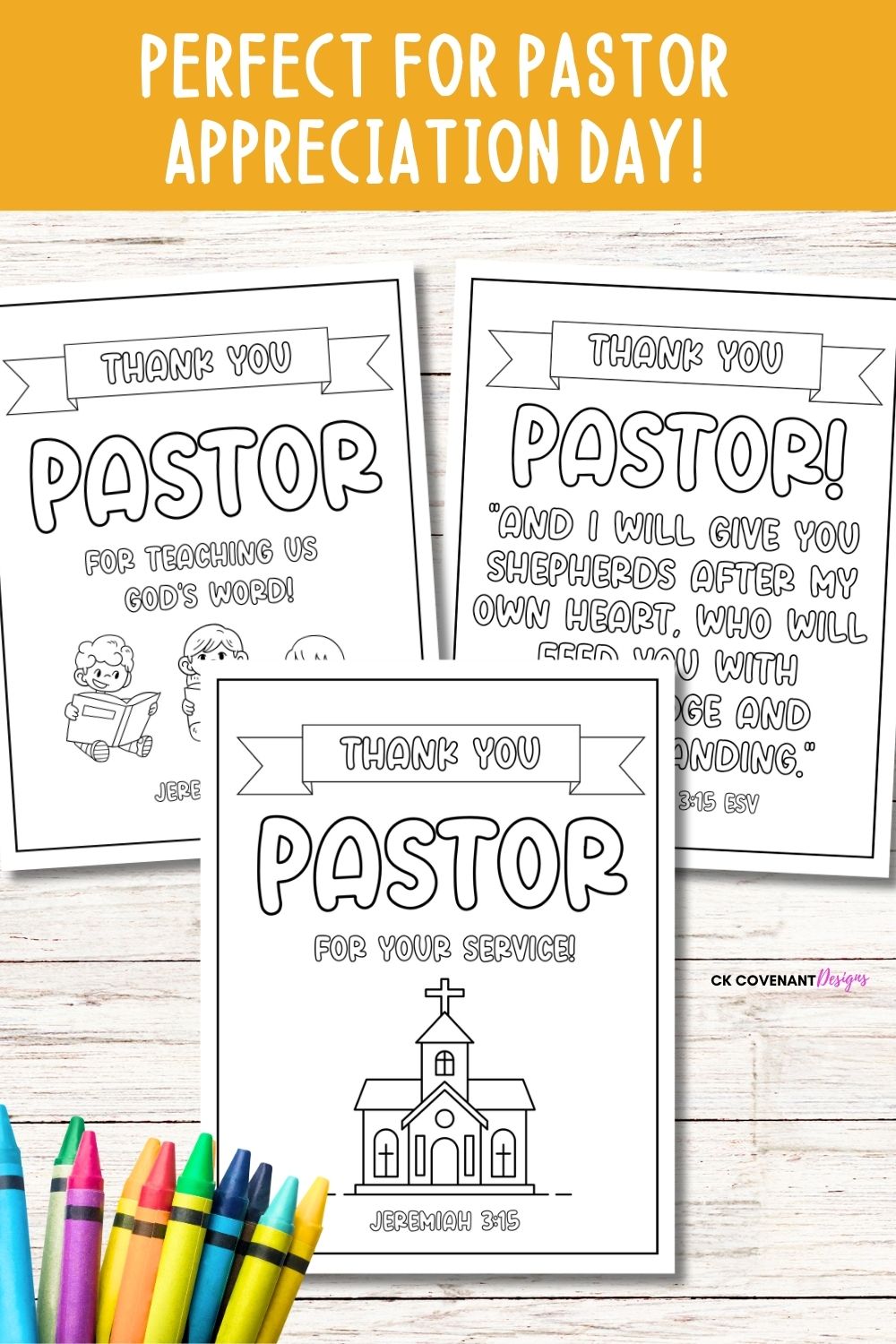 Pastor Appreciation Coloring Page Bundle