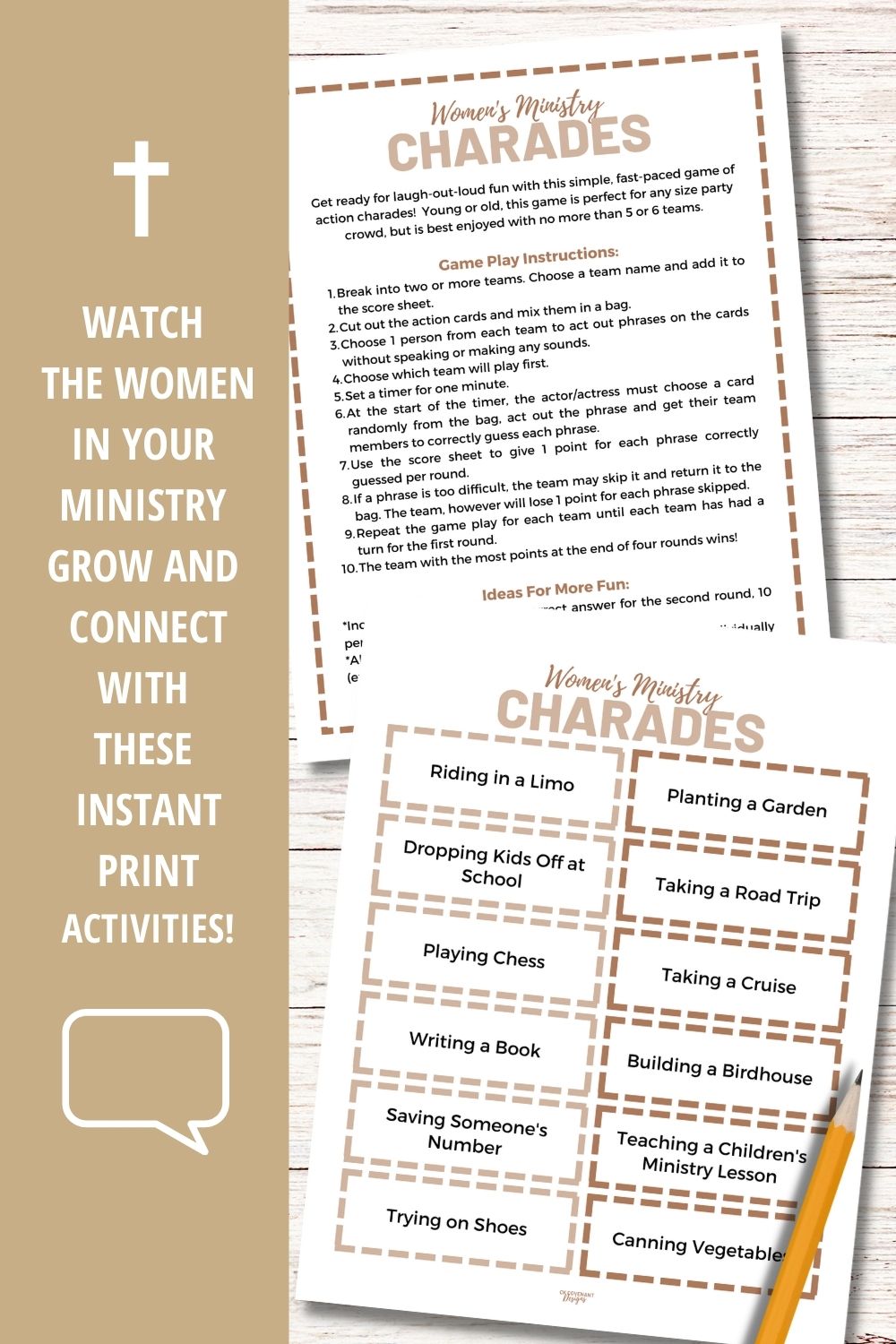 Women's Ministry Printable Game Bundle - Boho Colors