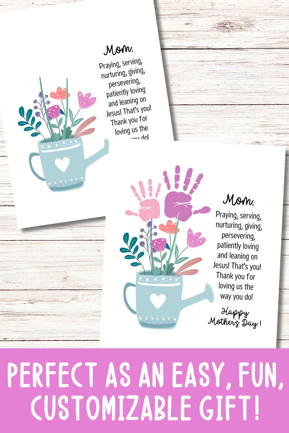 Mother's Day Printable Handprint Art Style C