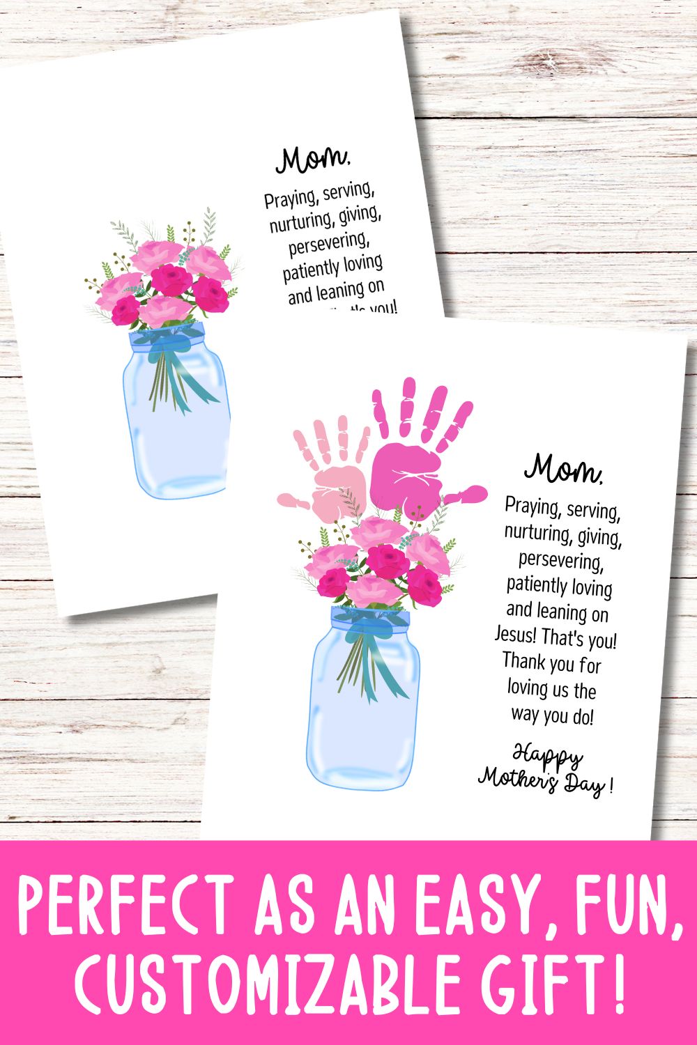 Mother's Day Printable Handprint Art Style B