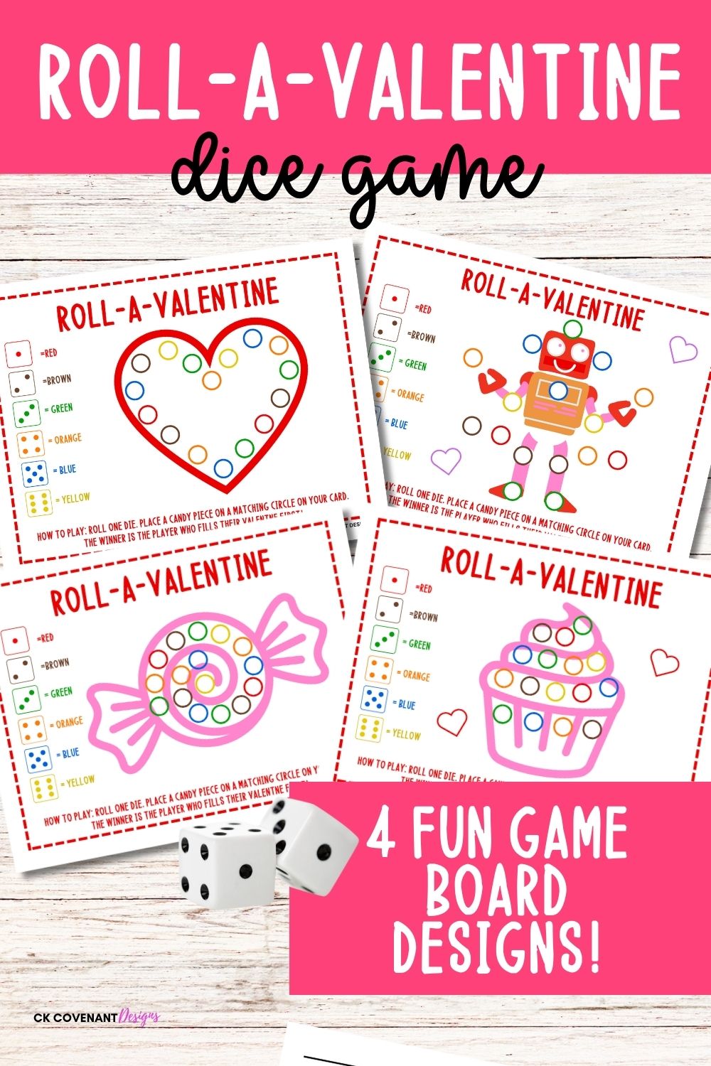 Roll-A-Valentine Game Set