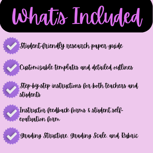 Research Paper NO-PREP Teaching Resource