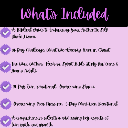 Teen Faith Foundations Identity, Growth, & Freedom in Christ Bundle