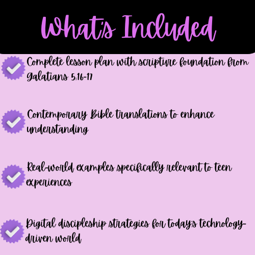 The War Within: Flesh vs. Spirit Bible Study for Teens and Young Adults