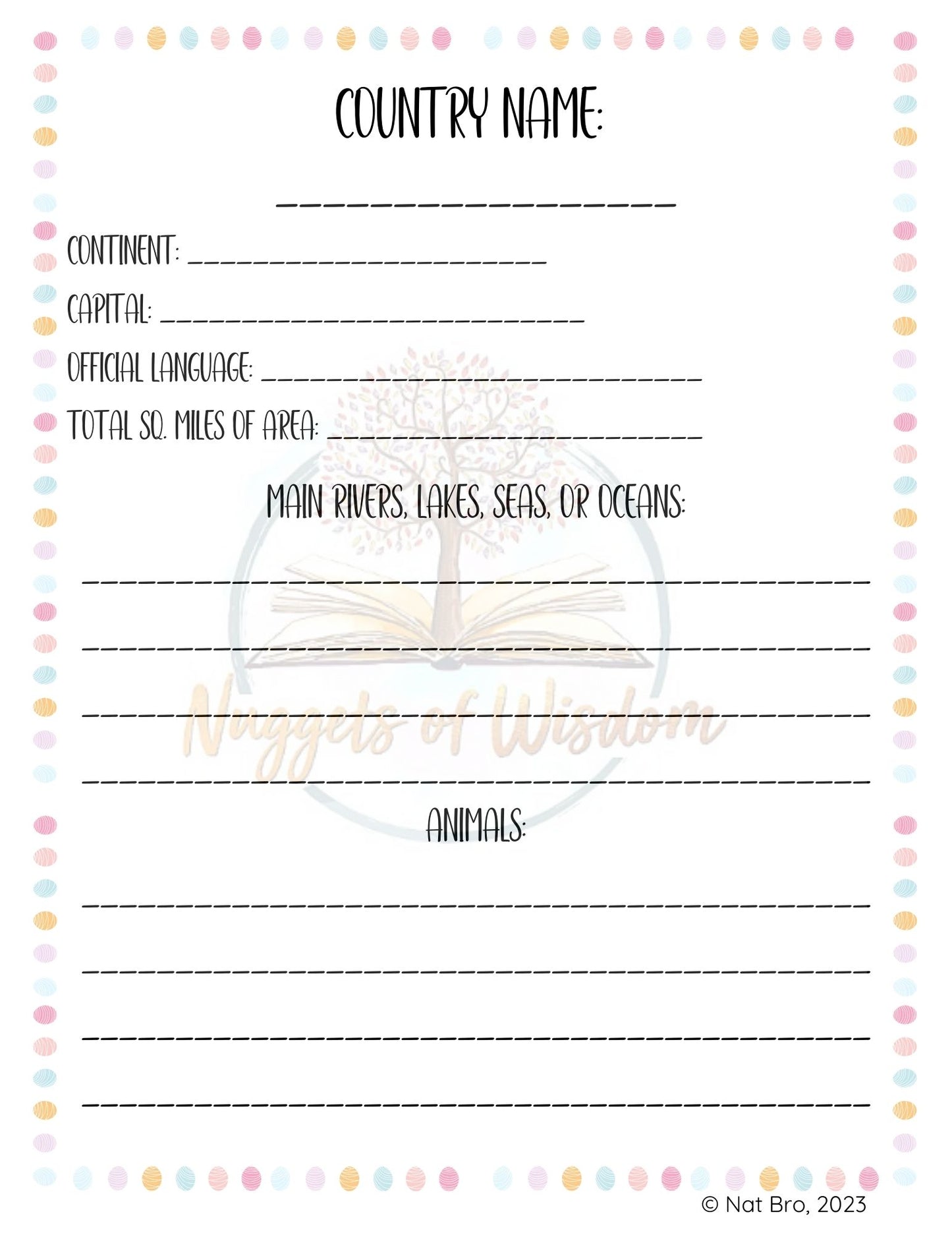 Country Facts Template