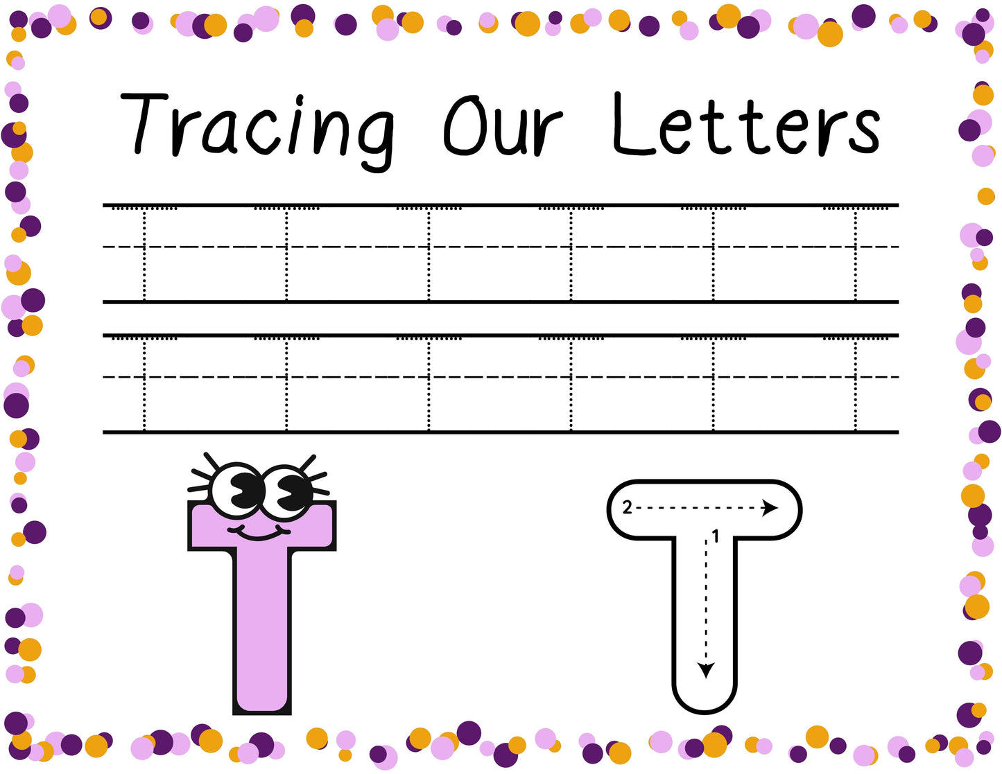 Uppercase Alphabet Letter Tracing Pages | A-Z Handwriting Practice