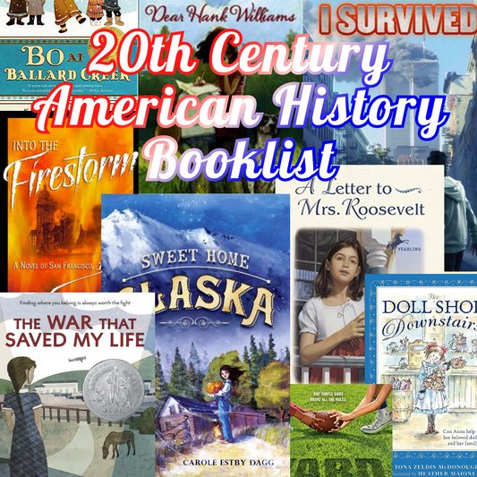 20th Century US History Book List. Over 200 chapter books, read aloud books!