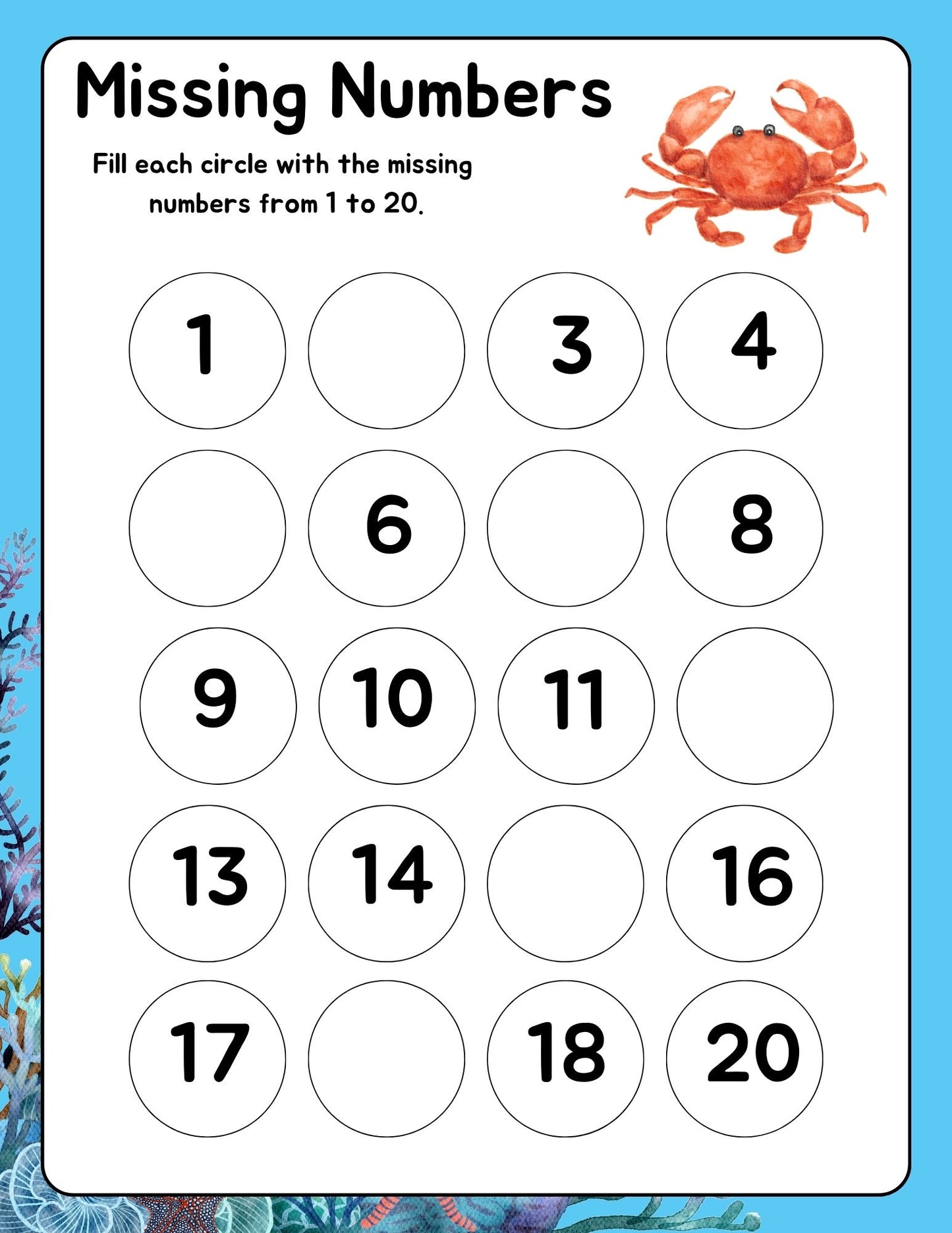Treasures of the Sea: Pirates and Oceans Kindergarten Math: A full year curriculum: PRINT