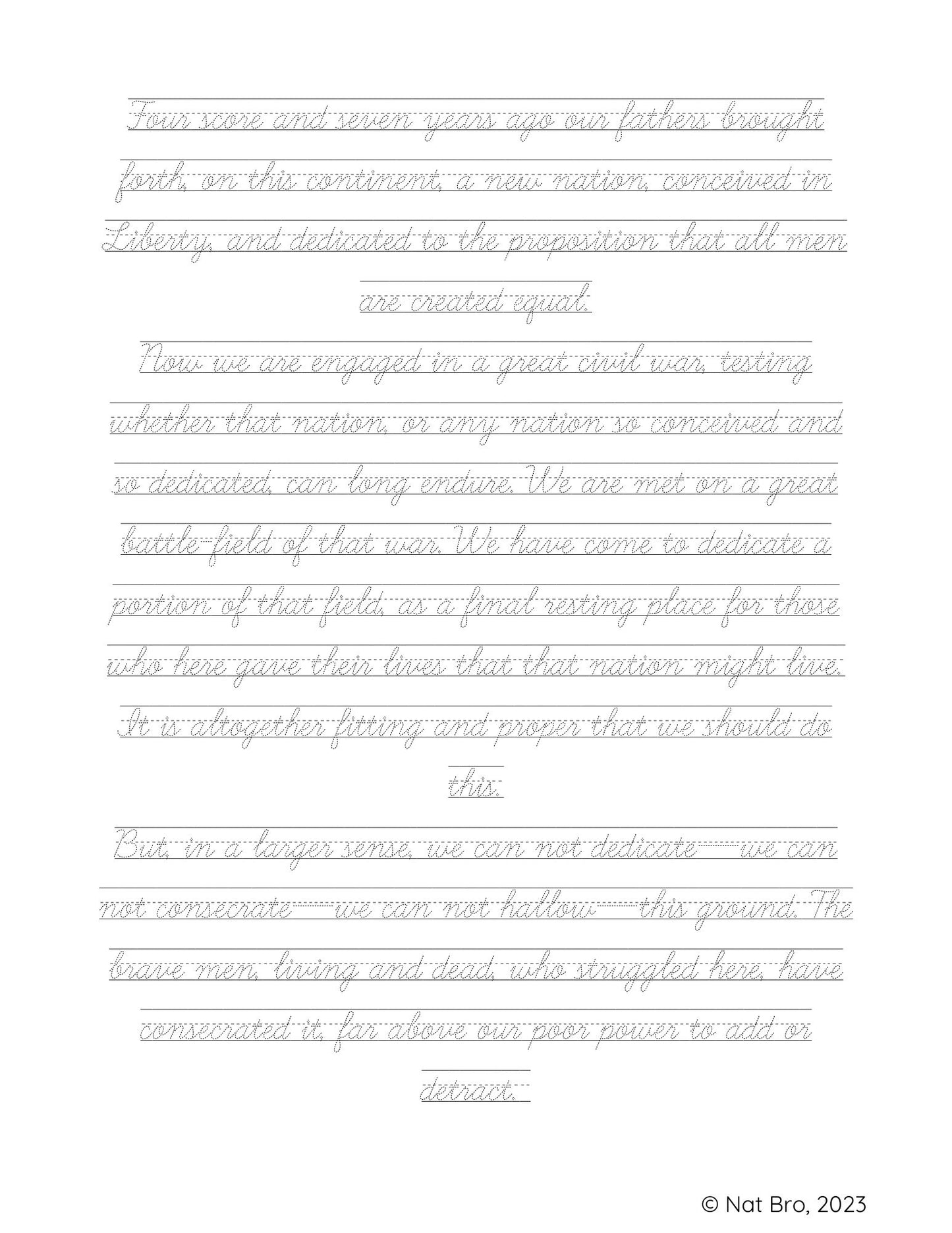 US President Quotes and Speeches Workbook for Upper Elementary to Middle School