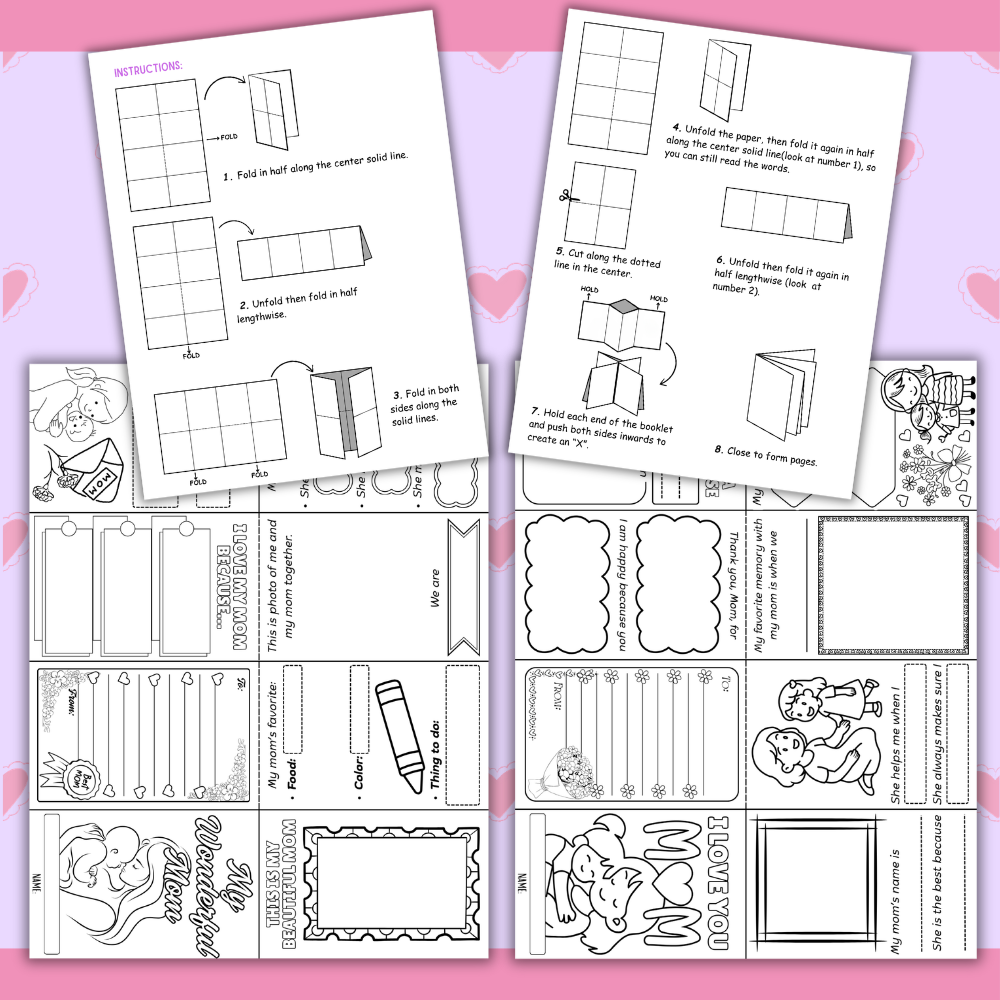 Mother’s Day Mini Book Craft | Printable “All About Mom” Writing Activity