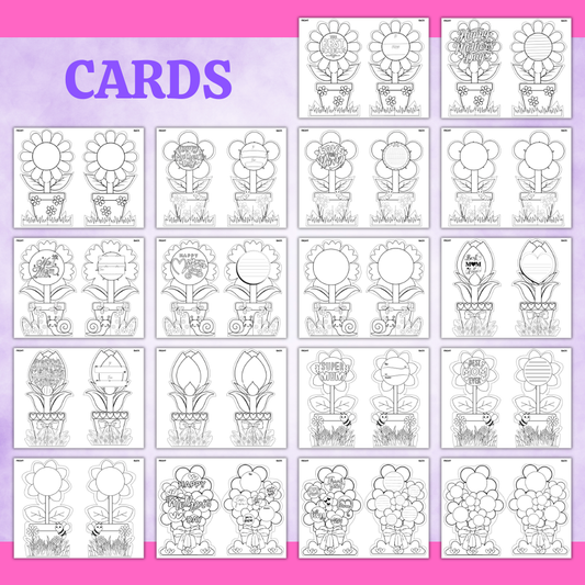 Standing Mother's Day Cards Printable Craft
