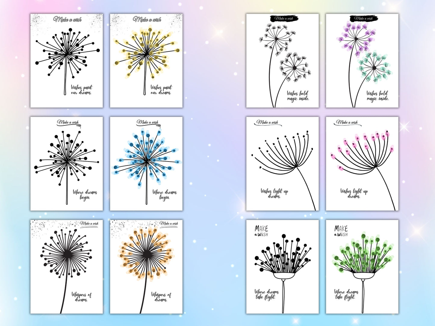 Dandelion Thumbprint Craft