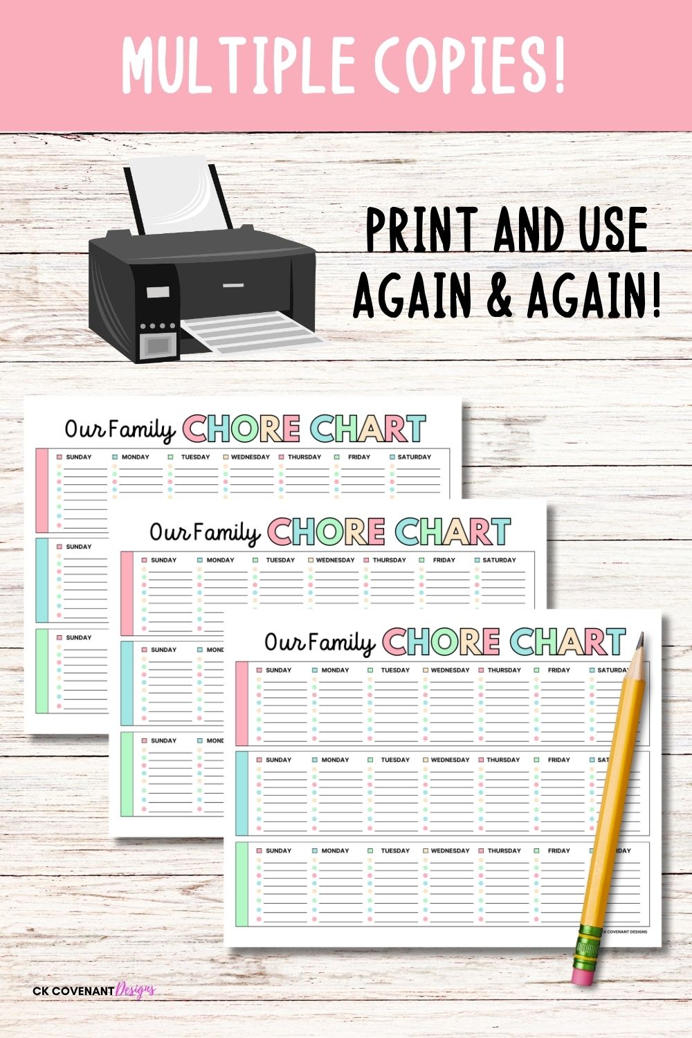 Printable Family Chore Chart