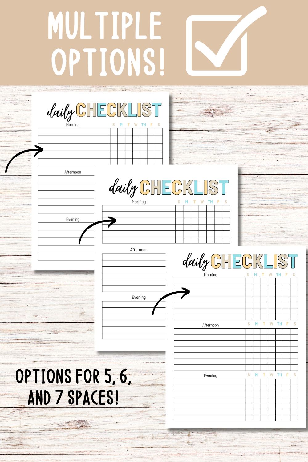 Daily Routine and Checklist Bundle - Boho Colors