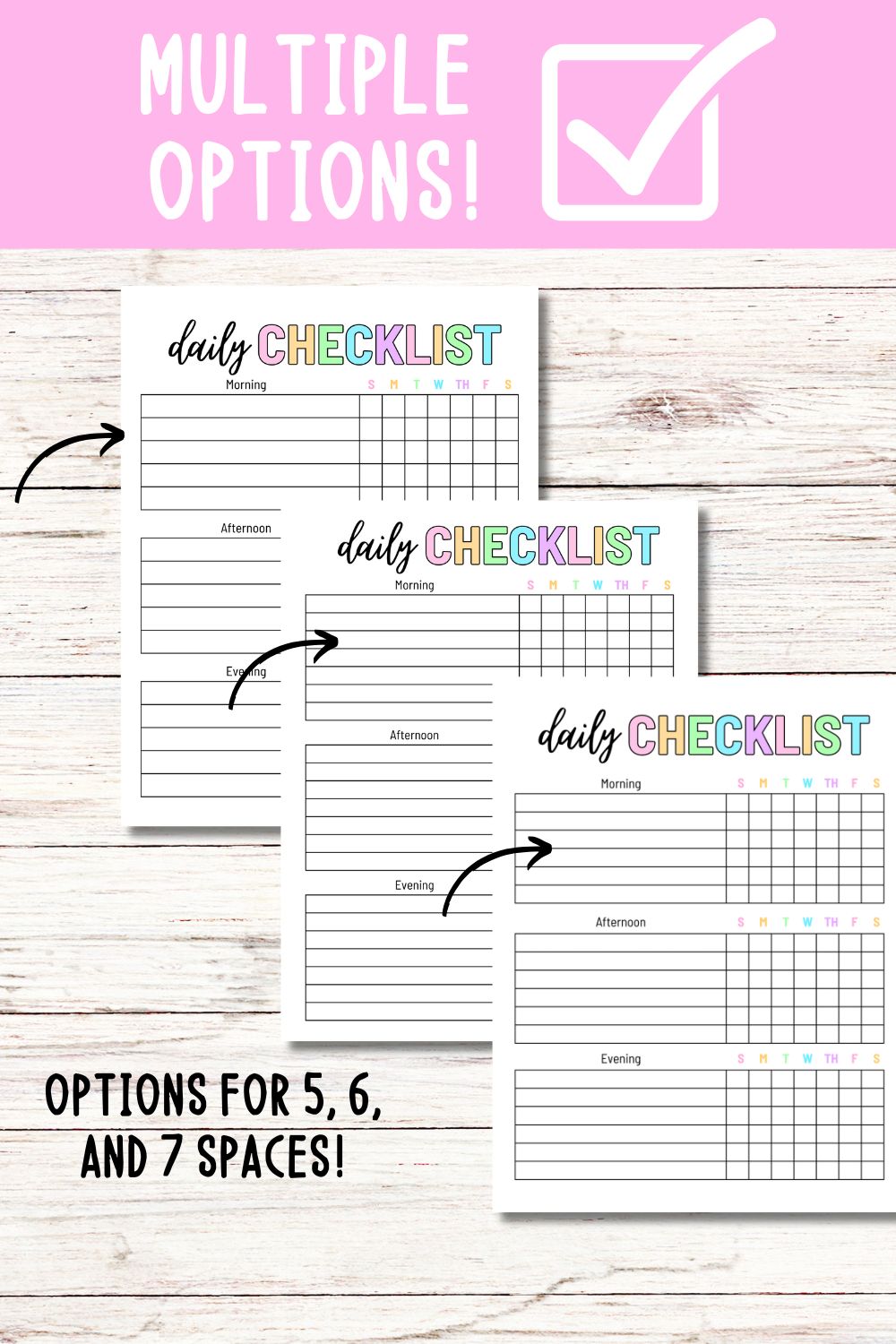 Daily Routine and Checklist Bundle - Pastel