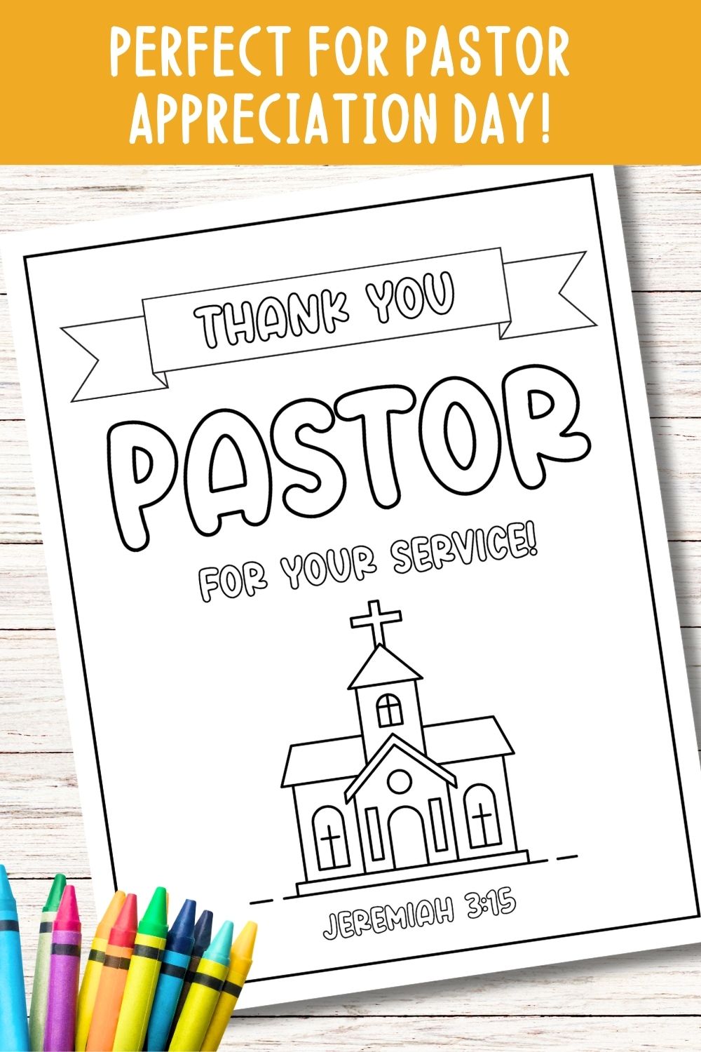 Pastor Appreciation Coloring Page Bundle
