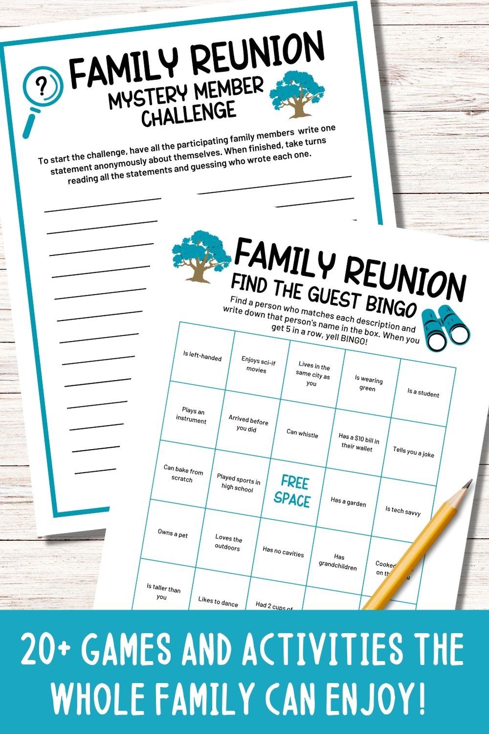 Family Reunion Game Bundle (20+ Printable Games and Challenges)