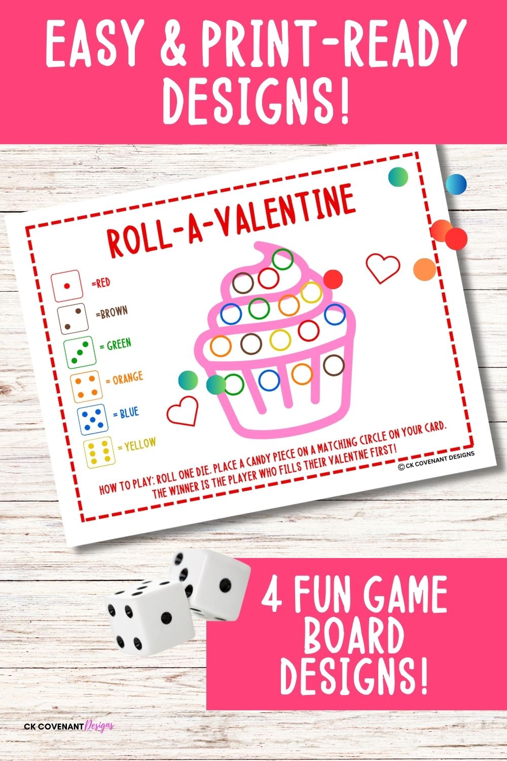 Roll-A-Valentine Game Set