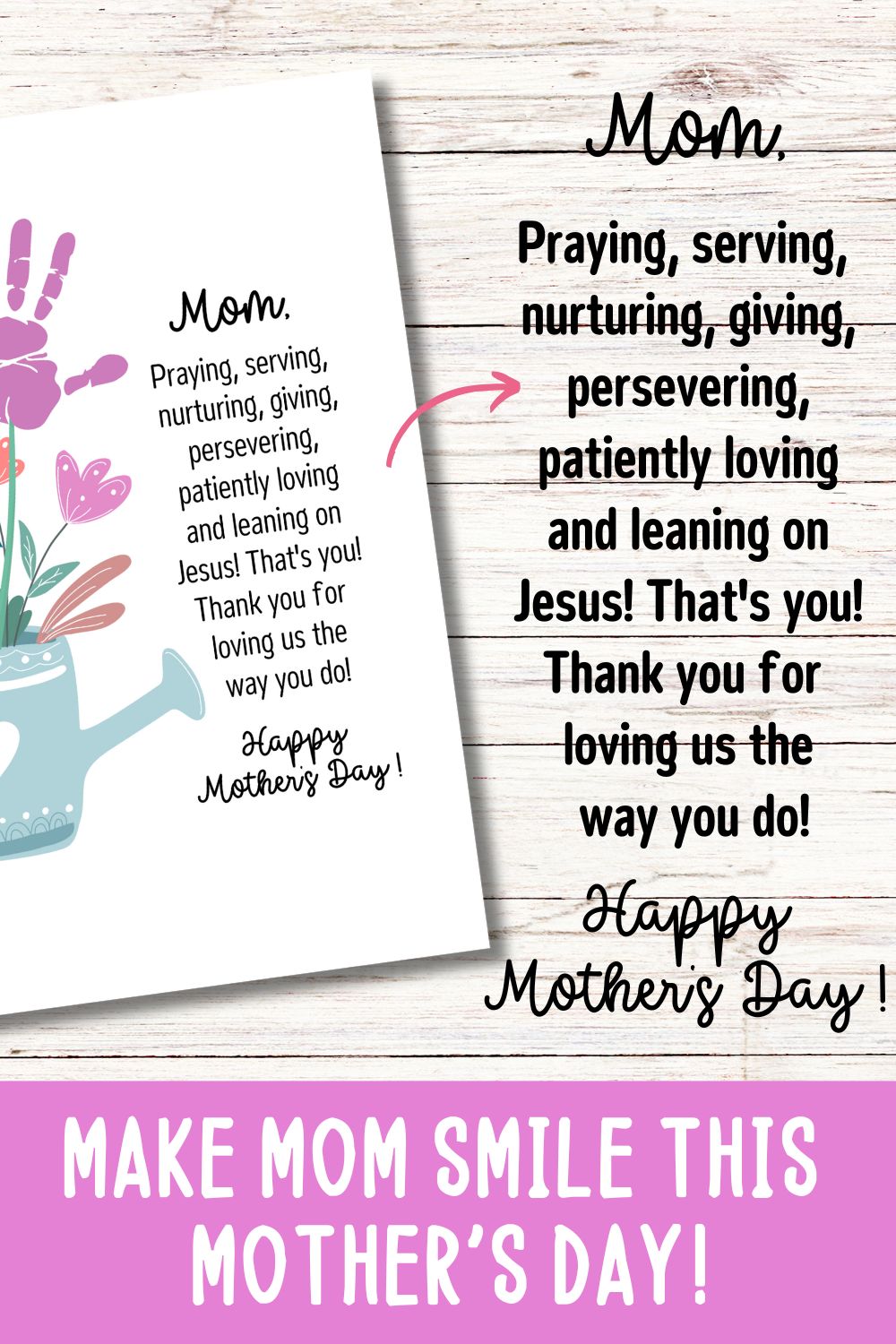 Mother's Day Printable Handprint Art Style C