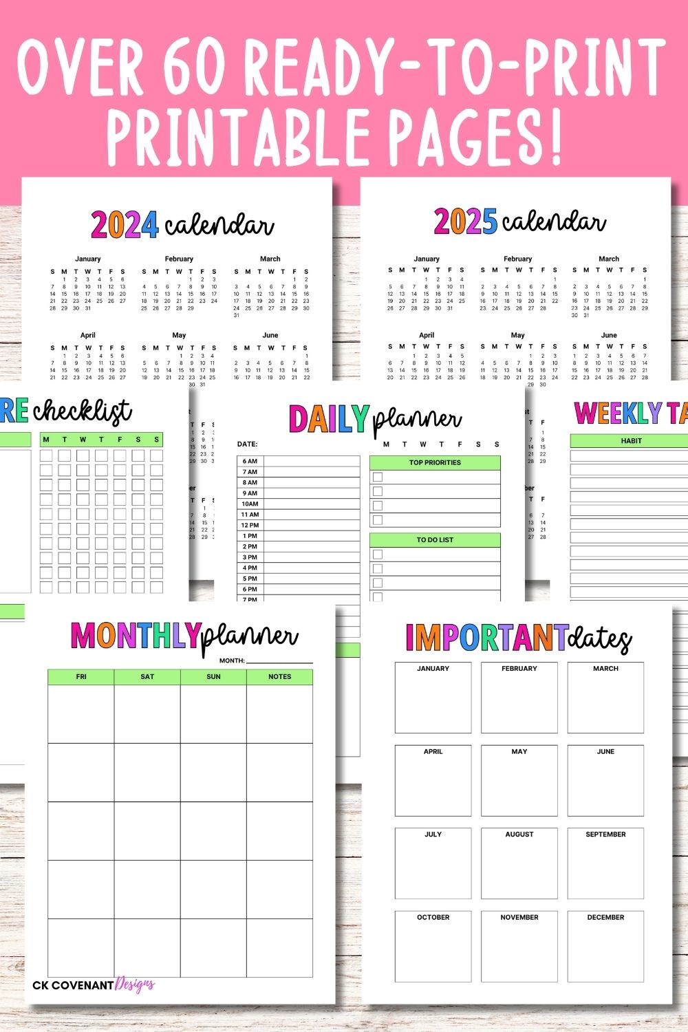 Printable Homeschool Planner Bundle