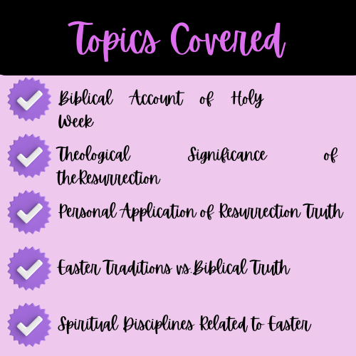 Easter-Resurrection Bible Lesson/Study Guide Bundle