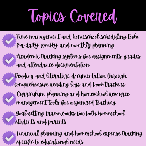 Yellow Homeschool Planner (90+ pages)