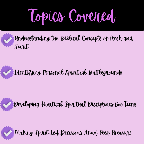 The War Within: Flesh vs. Spirit Bible Study for Teens and Young Adults