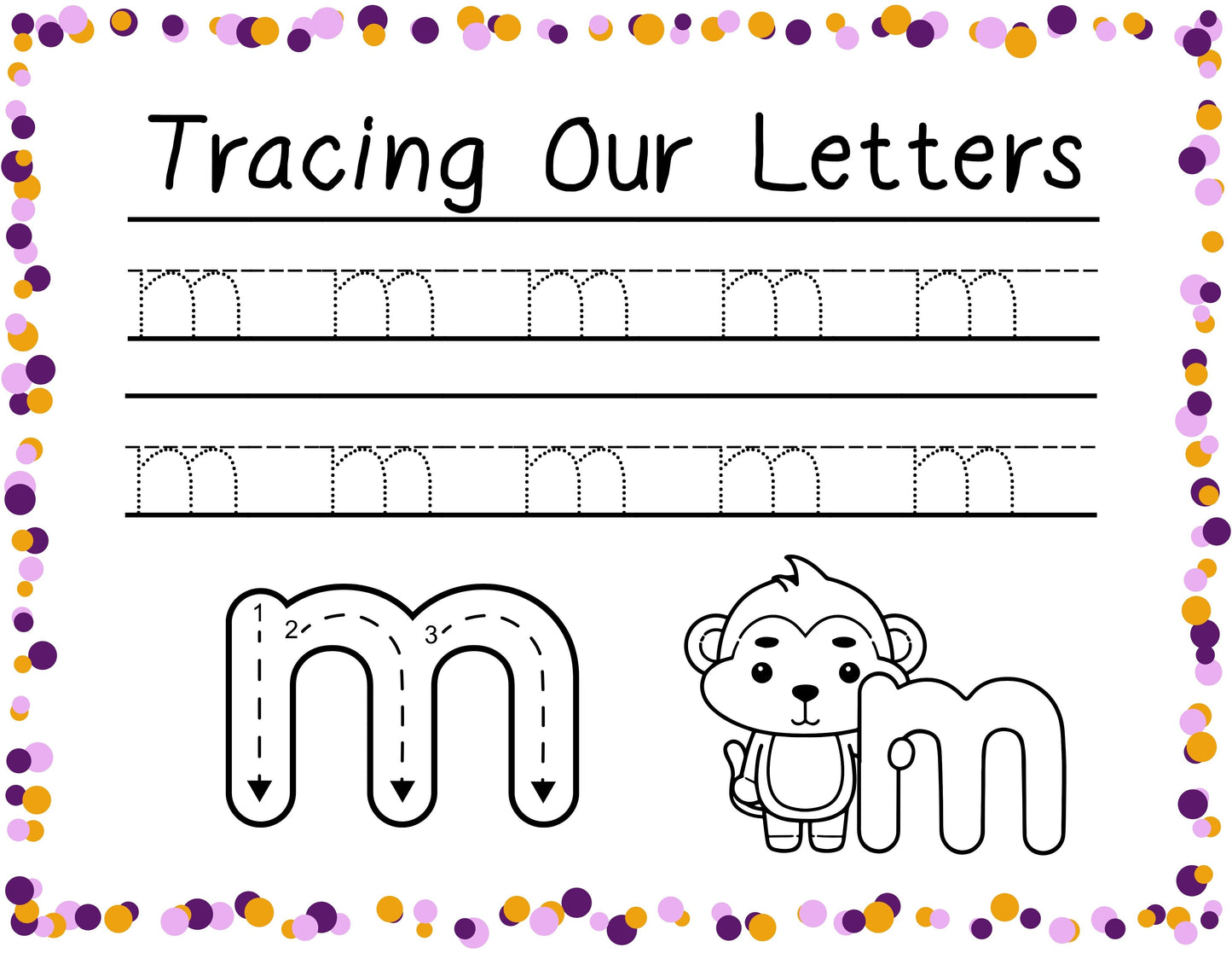 Lowercase Alphabet Letter Tracing Pages | a-z Handwriting Practice