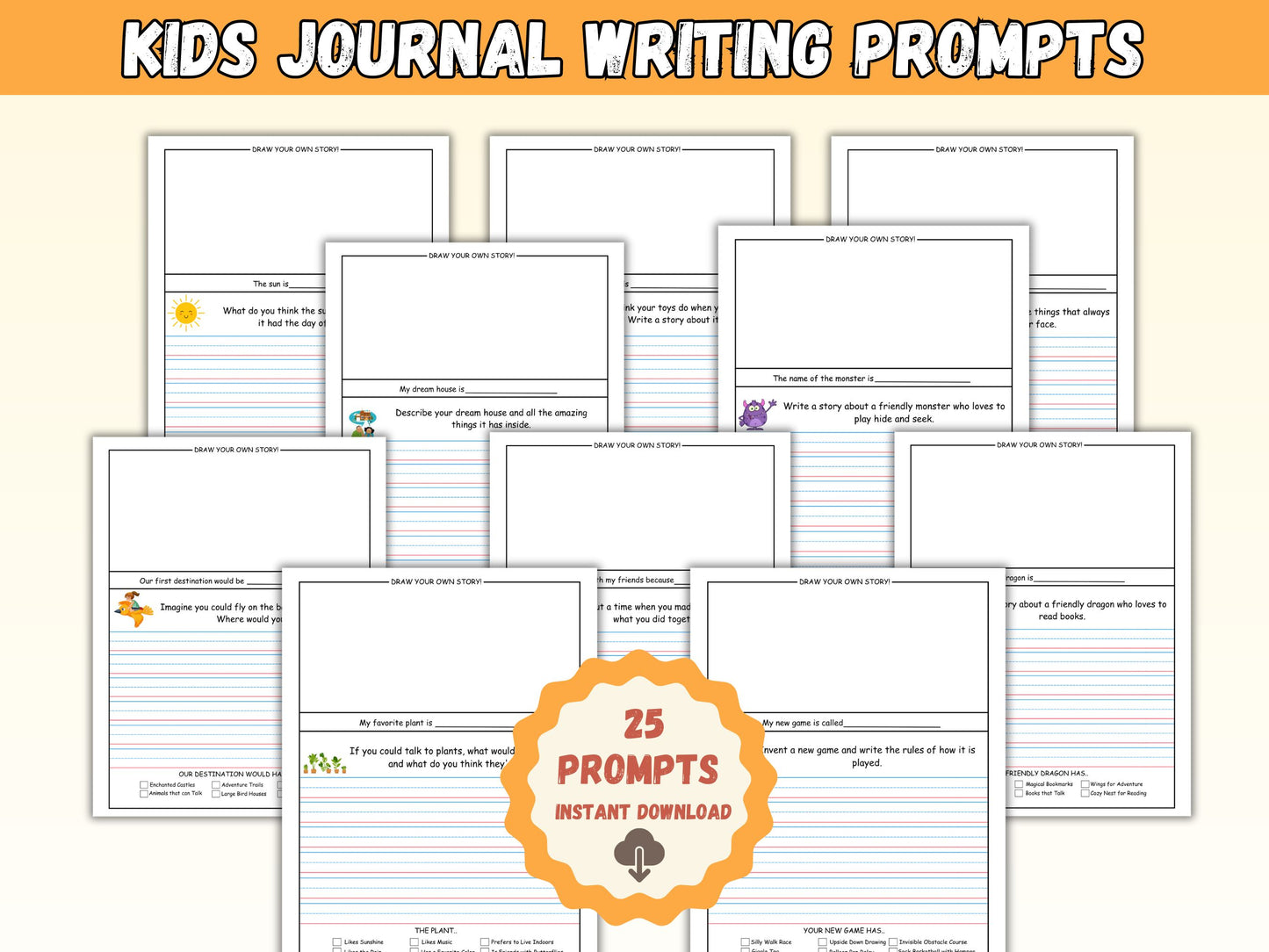 25 Younger Elementary Writing Prompts