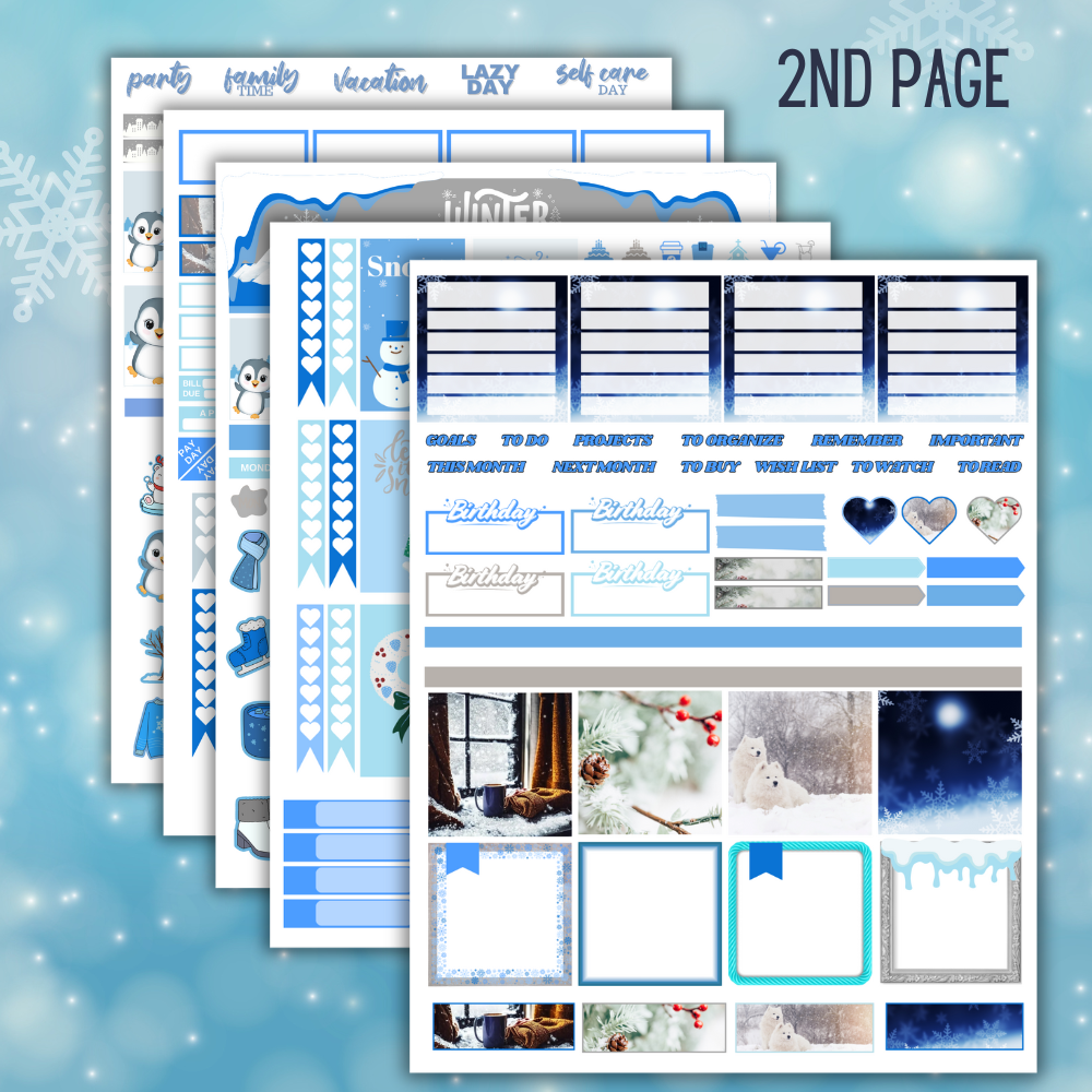 Winter Planner Stickers