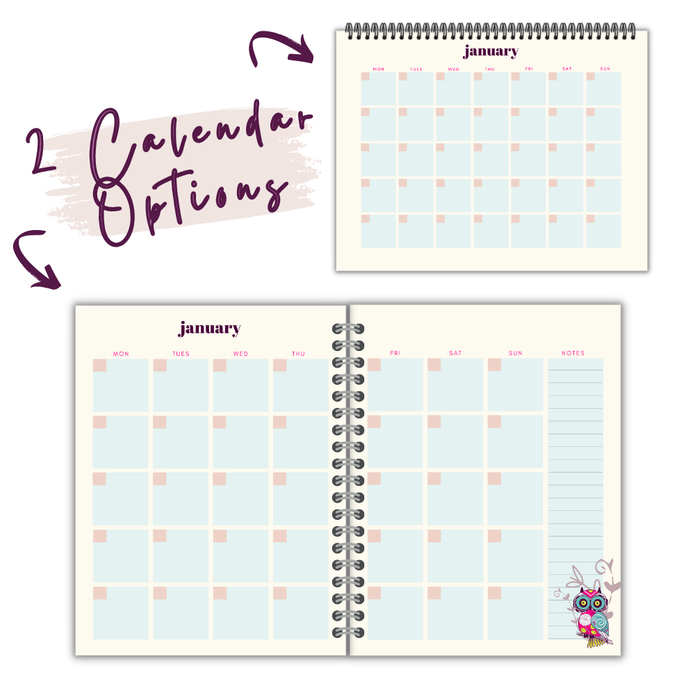 Owl Design Busy Mom Planner