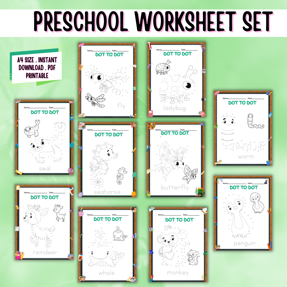 Preschool Worksheet Set