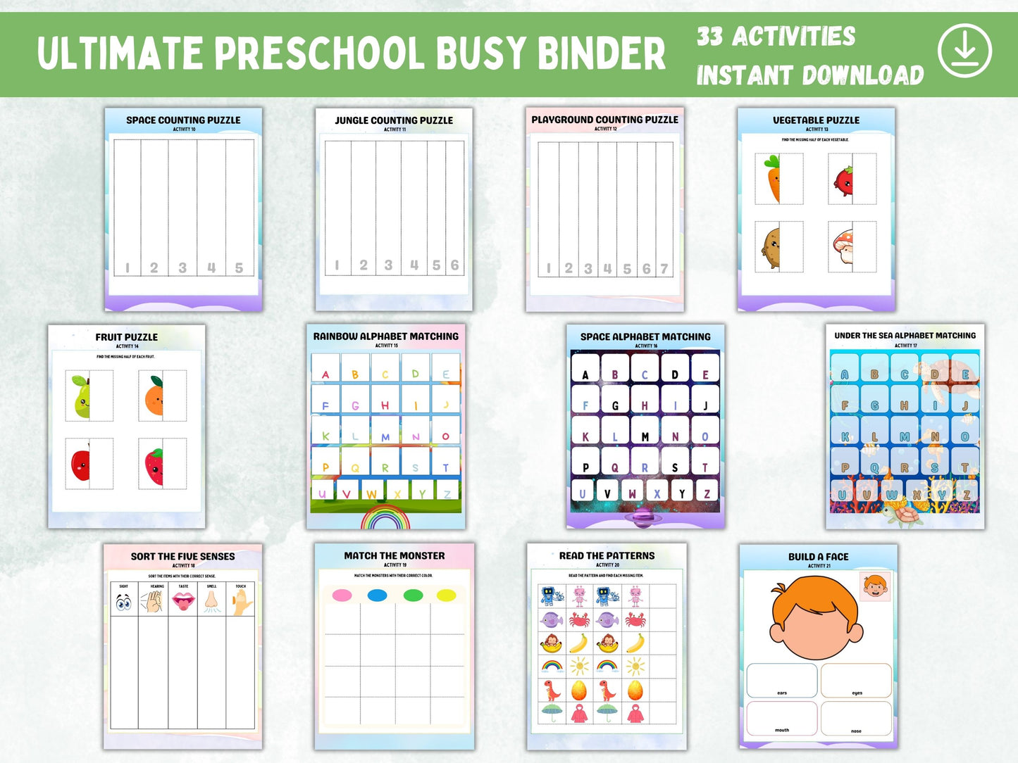 ULTIMATE Pre-K Busy Binder