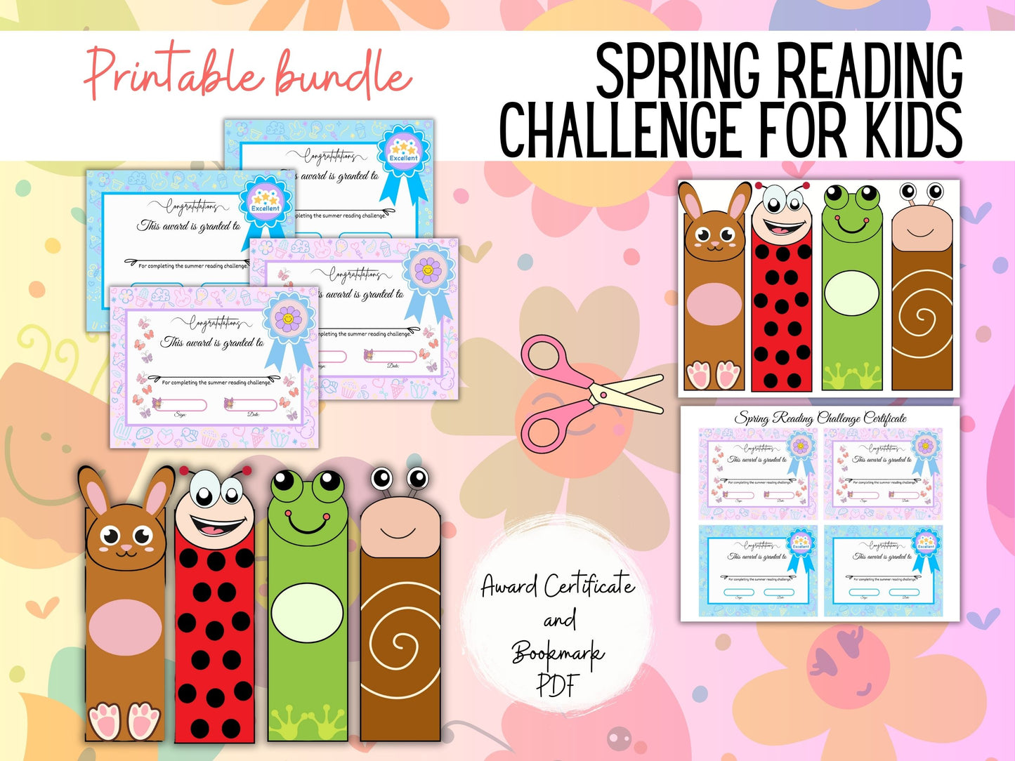 Spring Reading Bundle Challenge for Boys and Girls