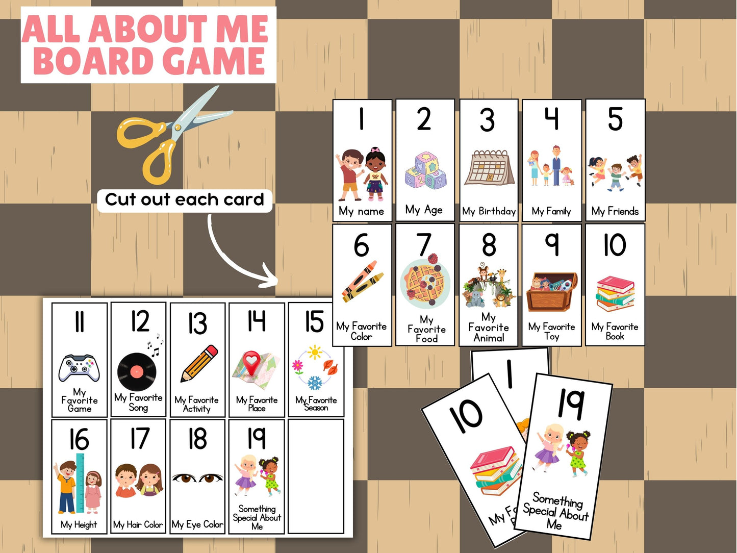 All About Me Board Game